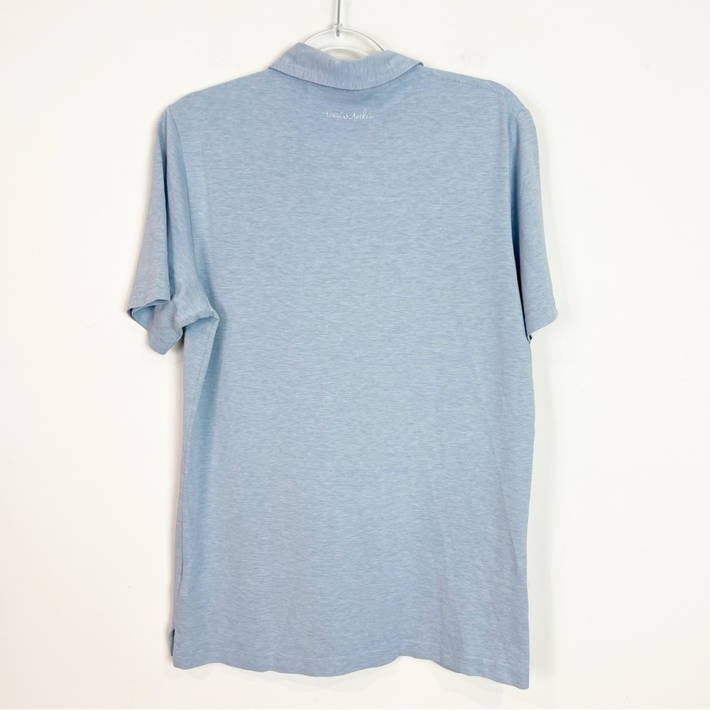 TRAVIS MATHEW LIGHT BLUE SHORT SLEEVE GOLF POLO SHIRT MENS MEDIUM - Picture 6 of 6